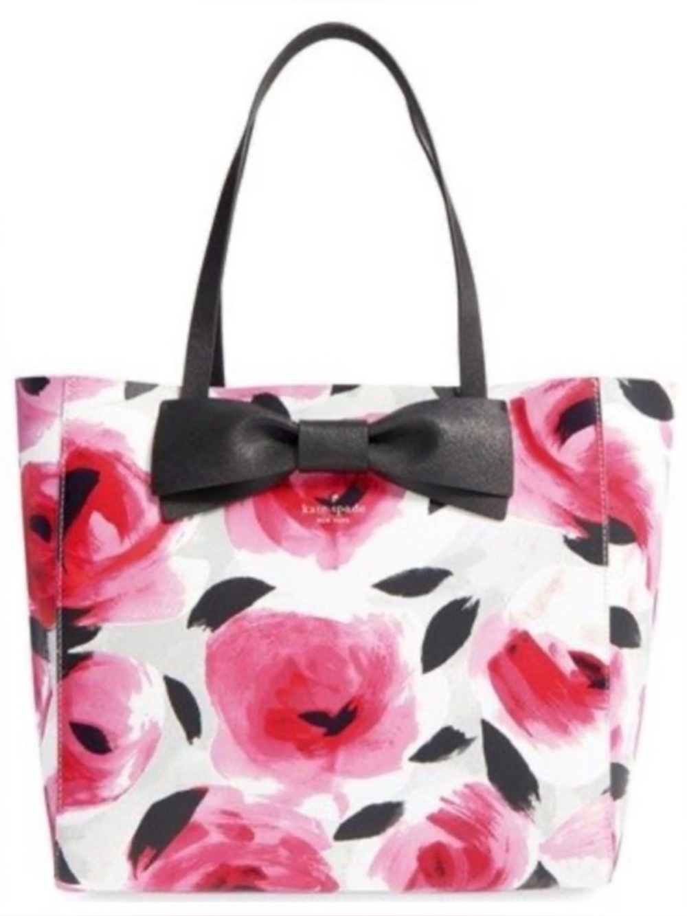 Kate Spade Clement Street - Blair Leather Tote In Posy Red Multi